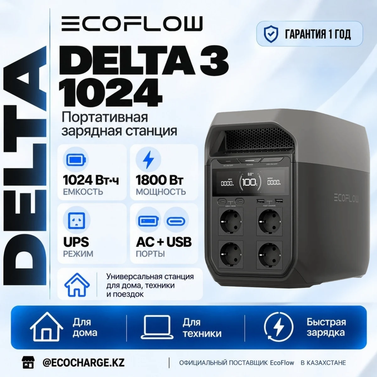 EcoFlow DELTA 3 1024